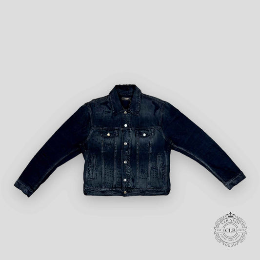 AMIRI SHOTGUN DENIM TRUCKER JACKET - AGED BLACK