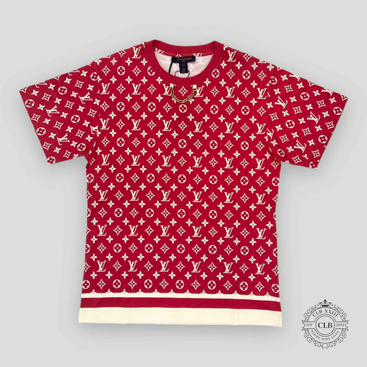 Louis Vuitton Stripe Accent Monogram Women's T-Shirt