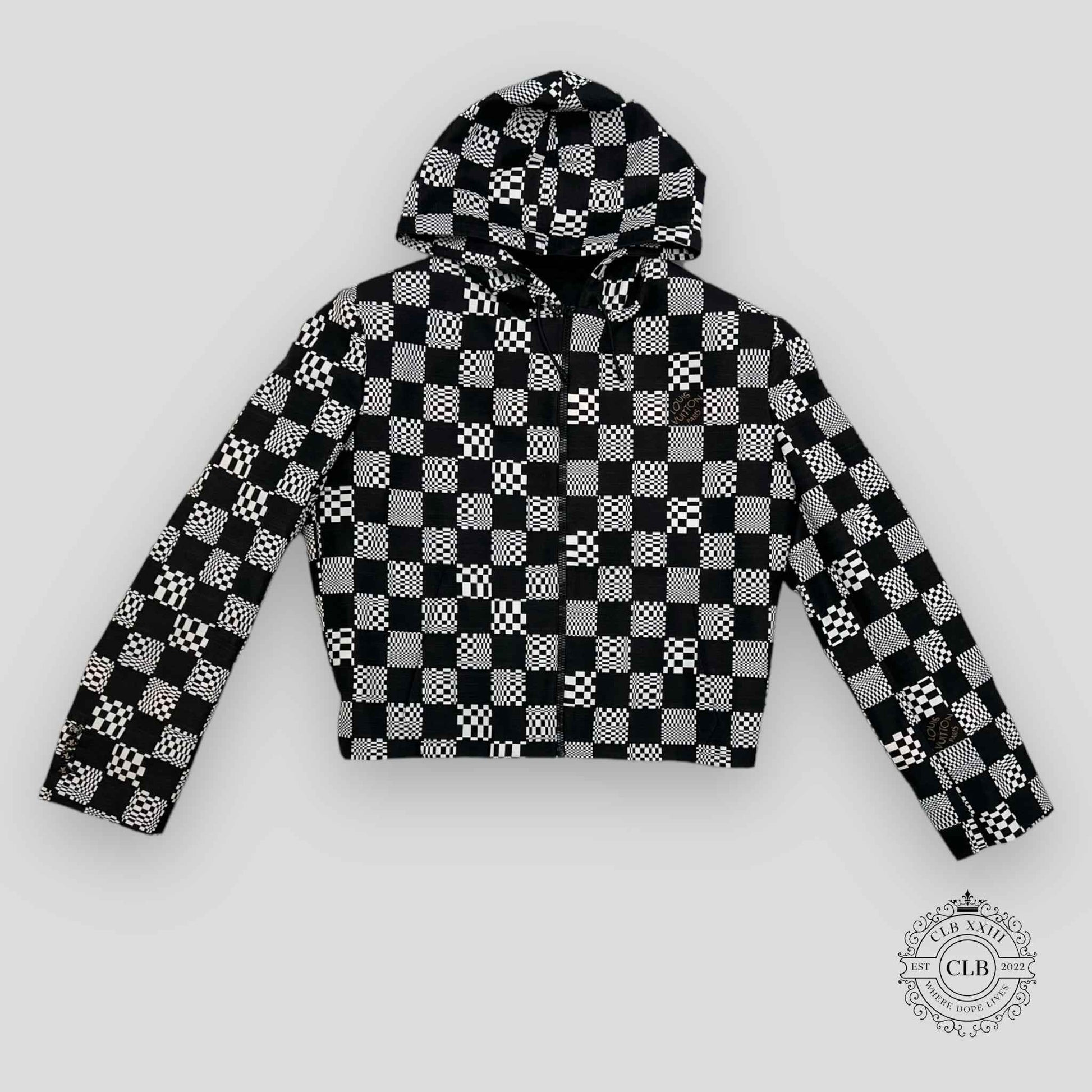 LOUIS VUITTON CONSTRUCTED HOODIE - BLACK