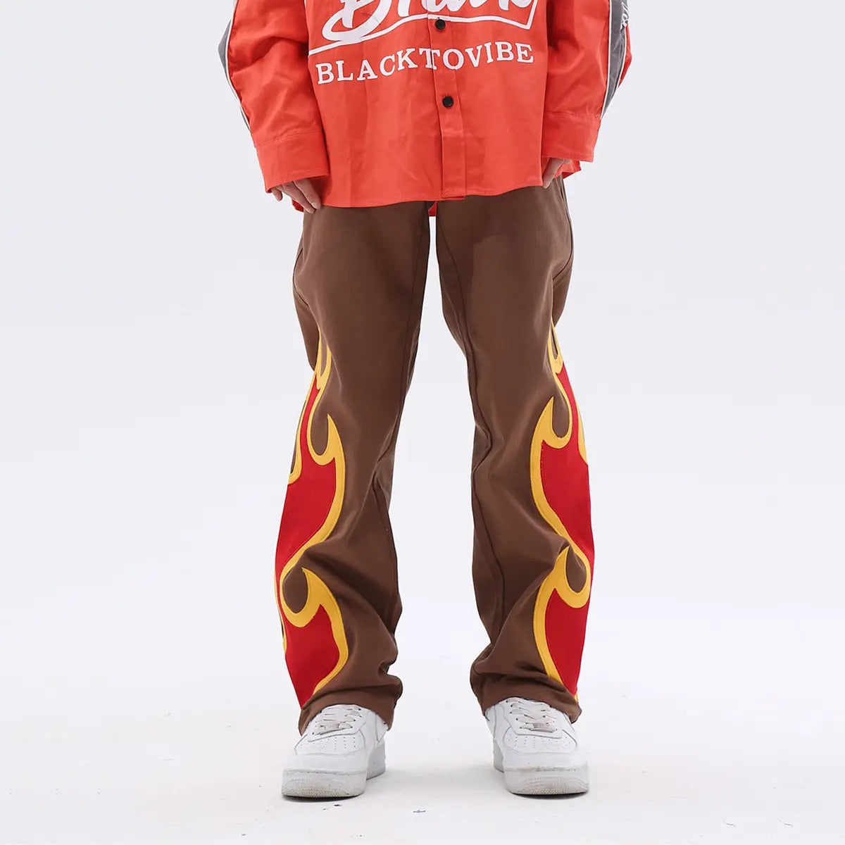 Fire Patched Pants