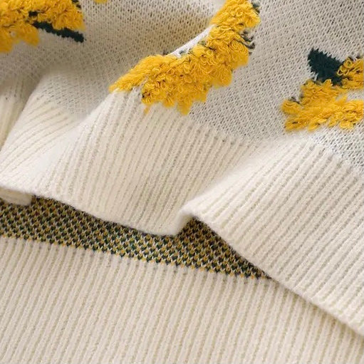 Sunflower Knitted Sweater