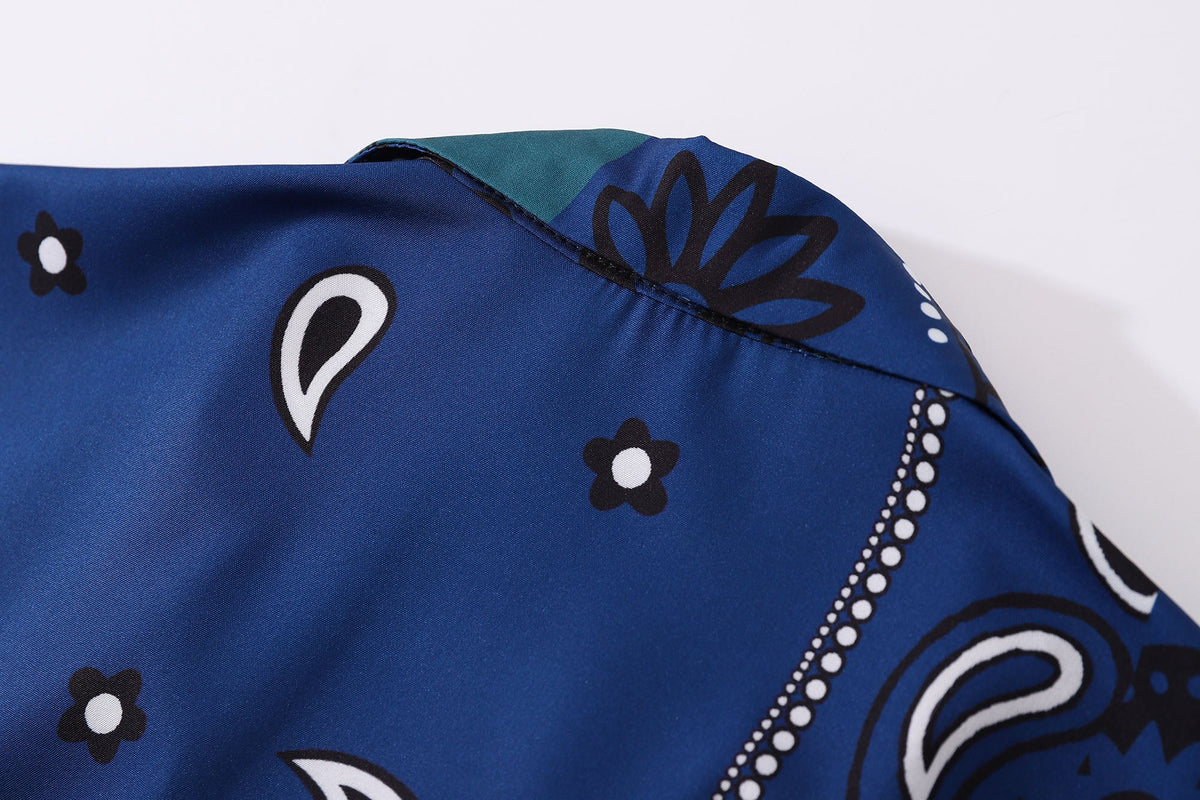 Blue Paisley Shirt