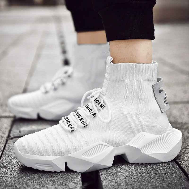 Nova Sock Runners - Triple White