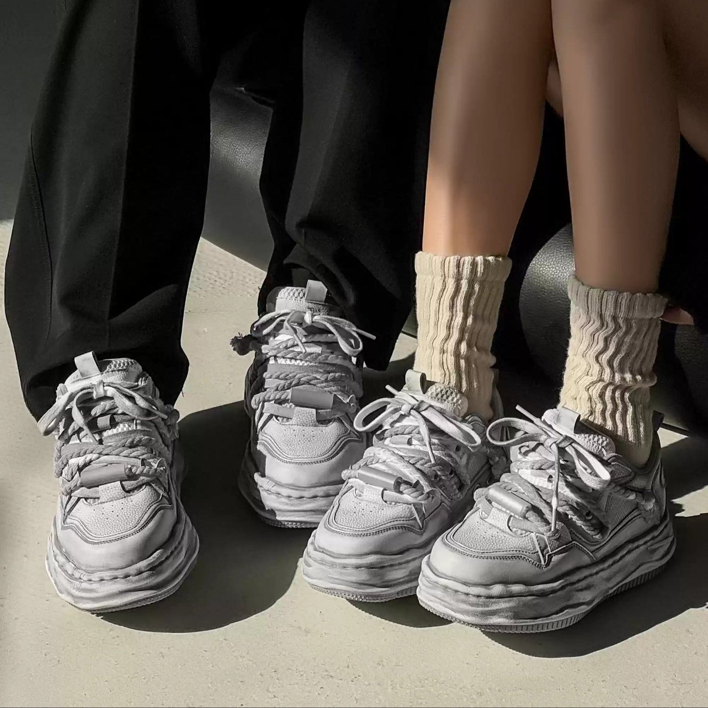 Wraith Low - Distressed White