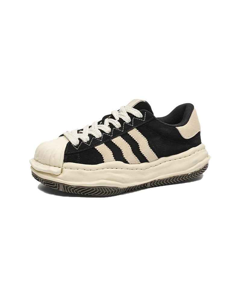 SP1 Striped Board Sneakers