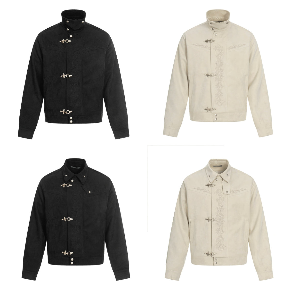 Ironveil Embroidered Toggle Jacket