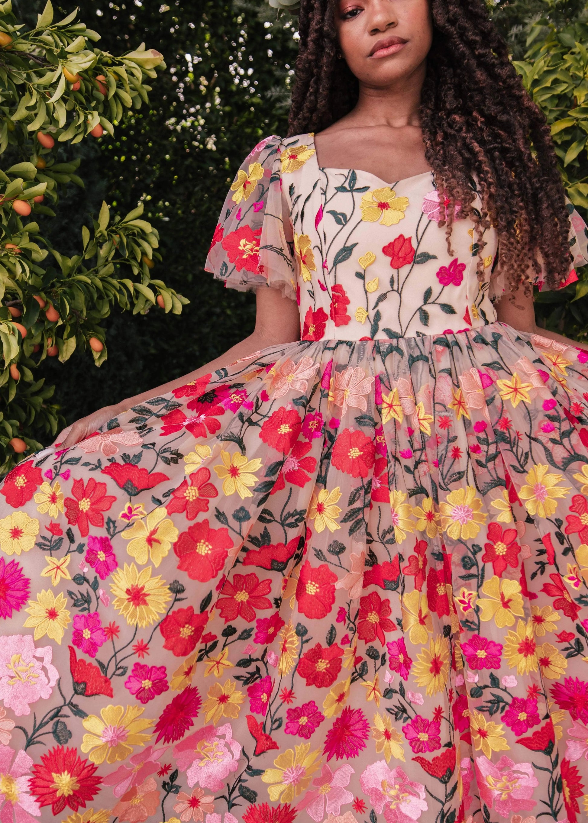English Garden Dress - JUSTLUXURY