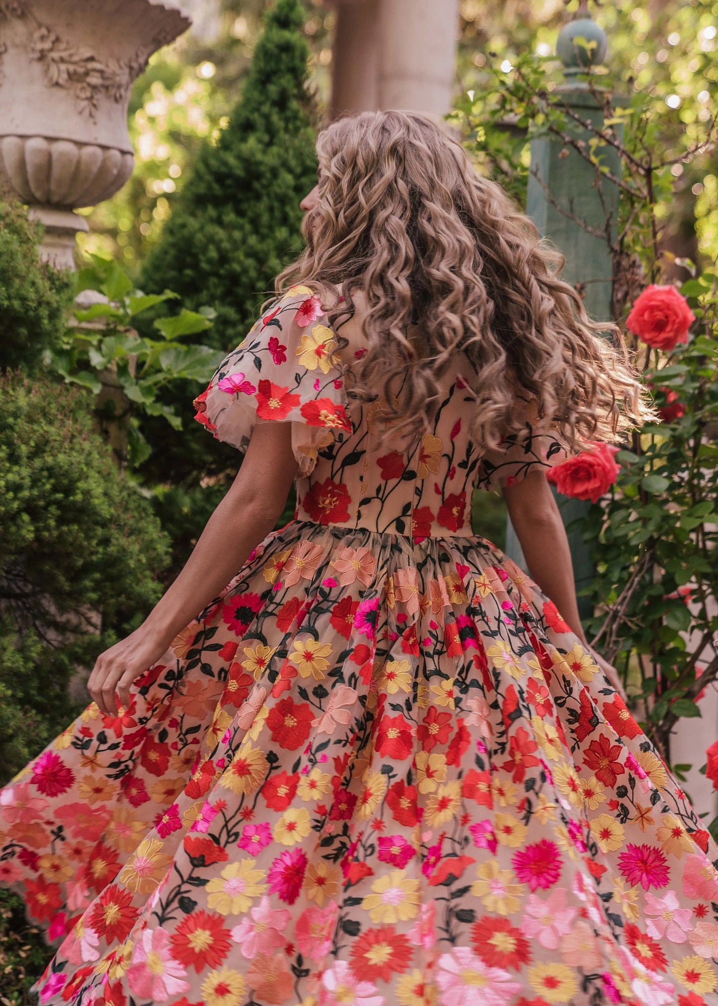 English Garden Dress - JUSTLUXURY