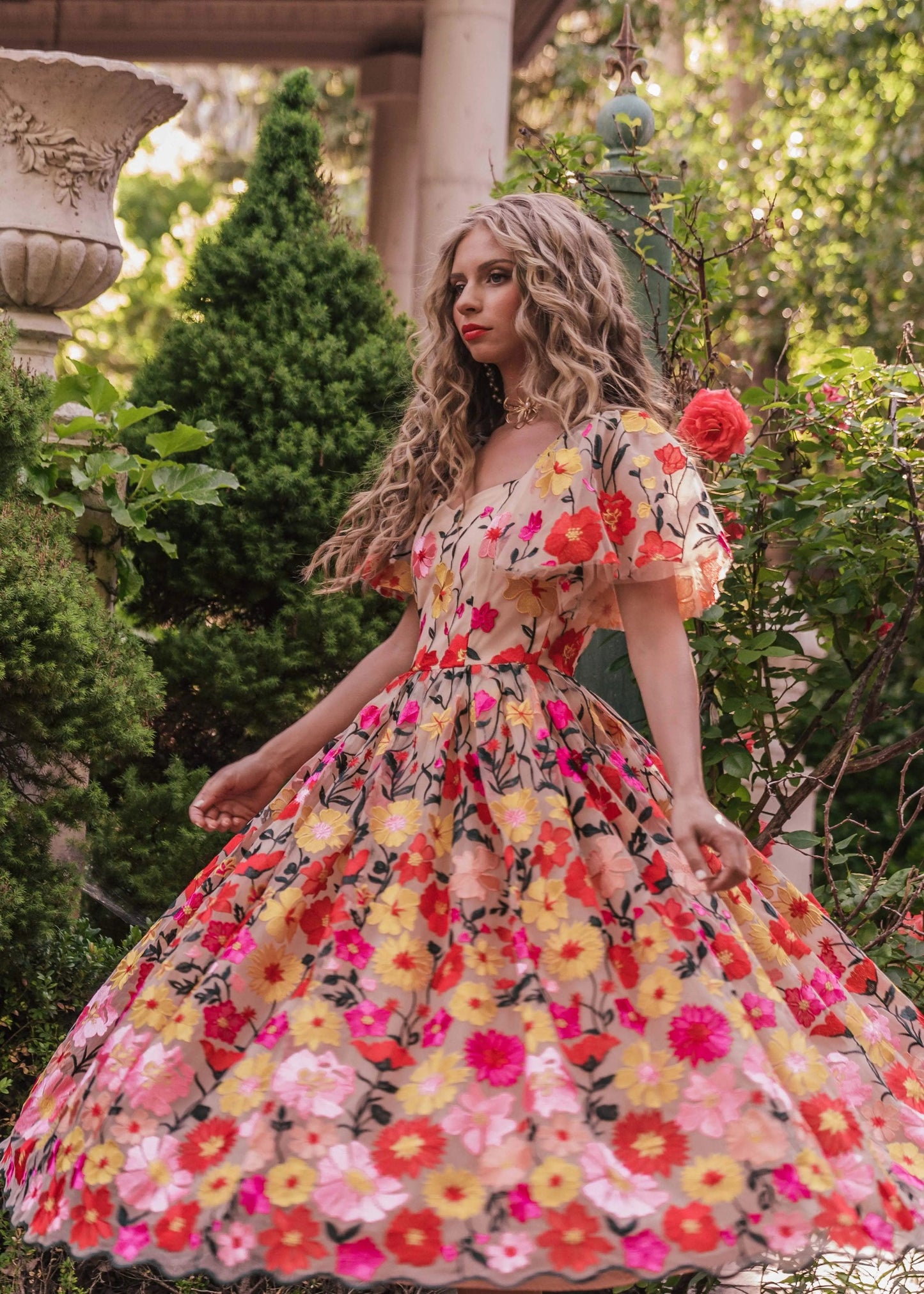 English Garden Dress - JUSTLUXURY