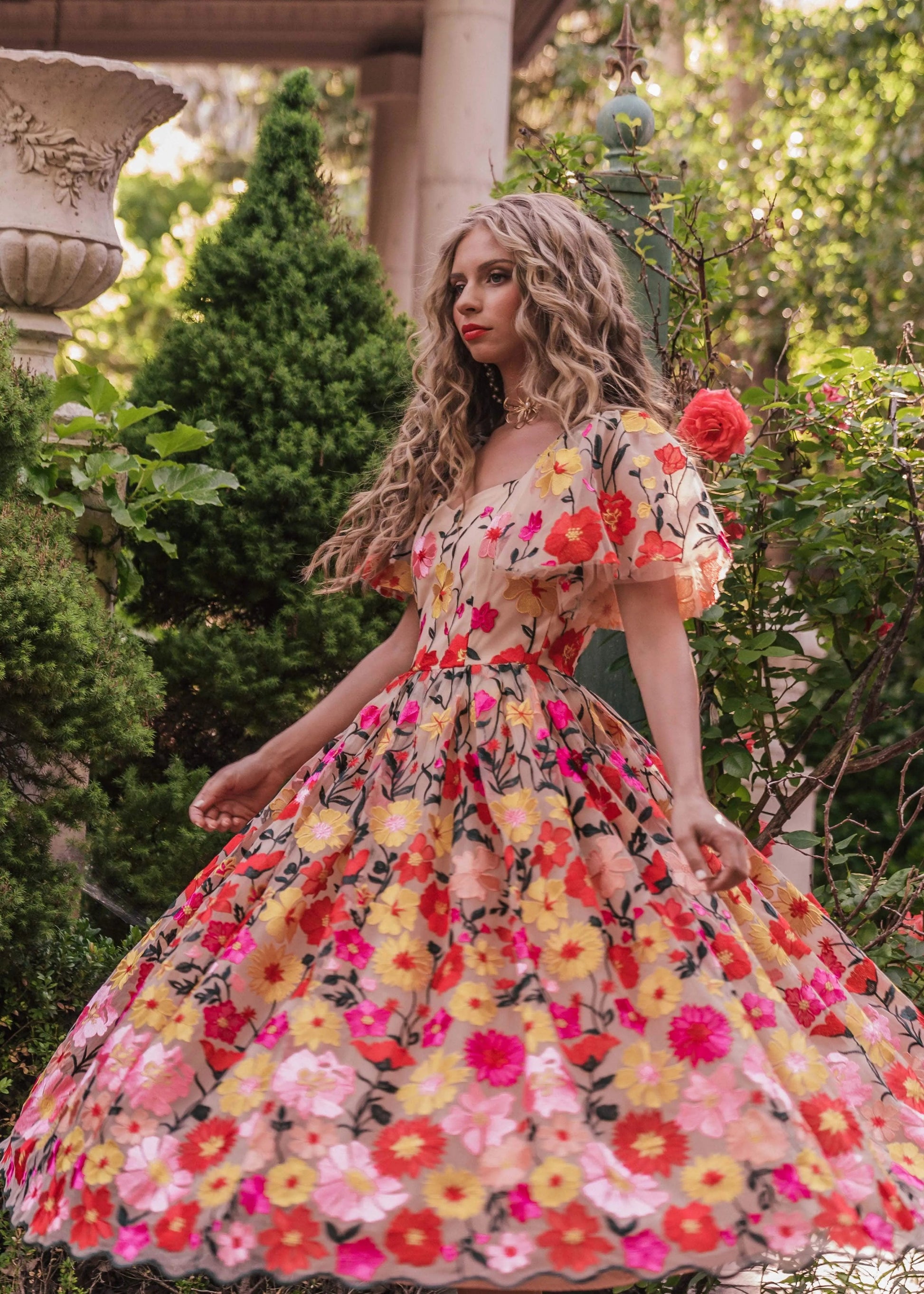 English Garden Dress - JUSTLUXURY