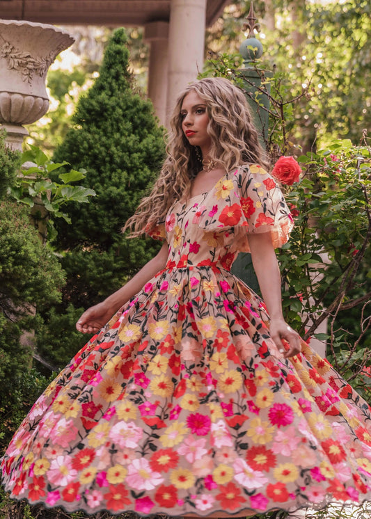 English Garden Dress - JUSTLUXURY