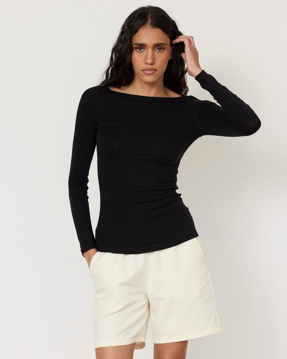 Lane Boatneck Top - JUSTLUXURY