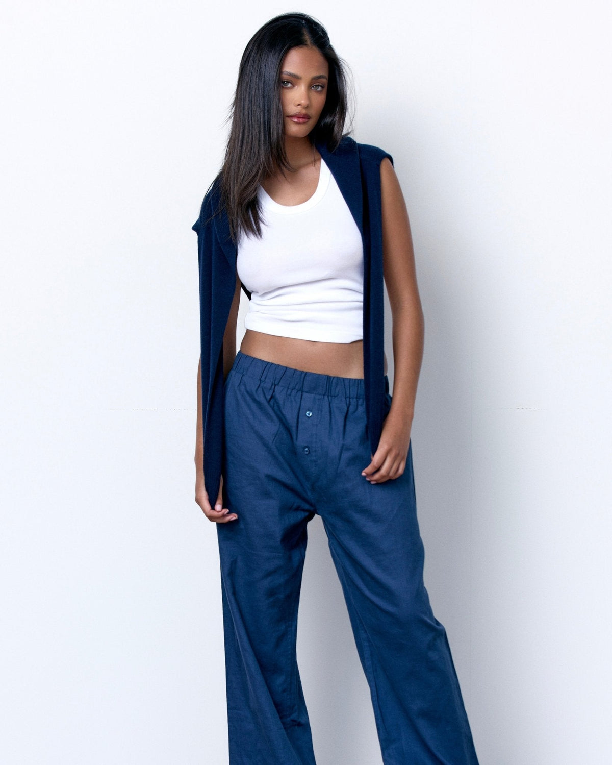Linen Relaxed Pants - JUSTLUXURY