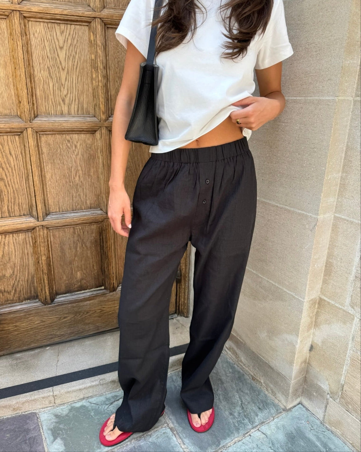 Linen Relaxed Pants - JUSTLUXURY