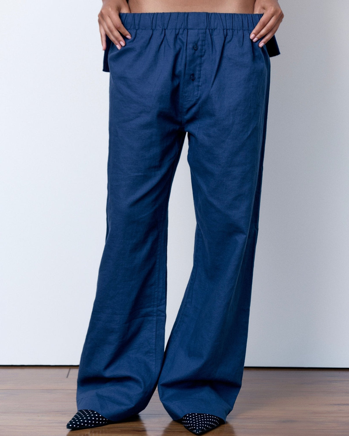 Linen Relaxed Pants - JUSTLUXURY