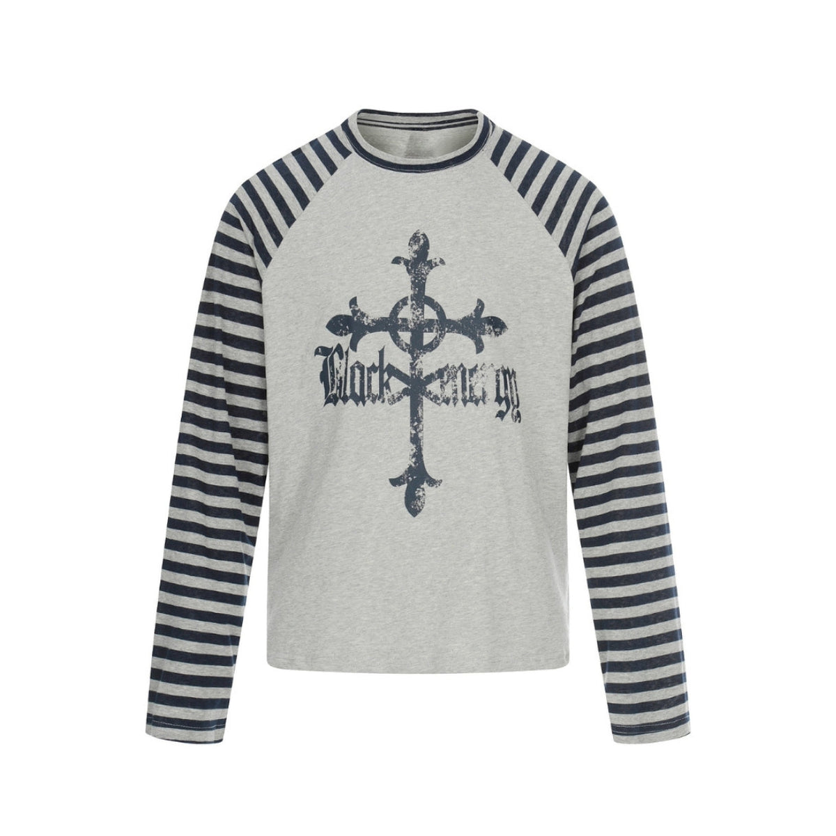 Gravecross Striped Raglan T-shirt
