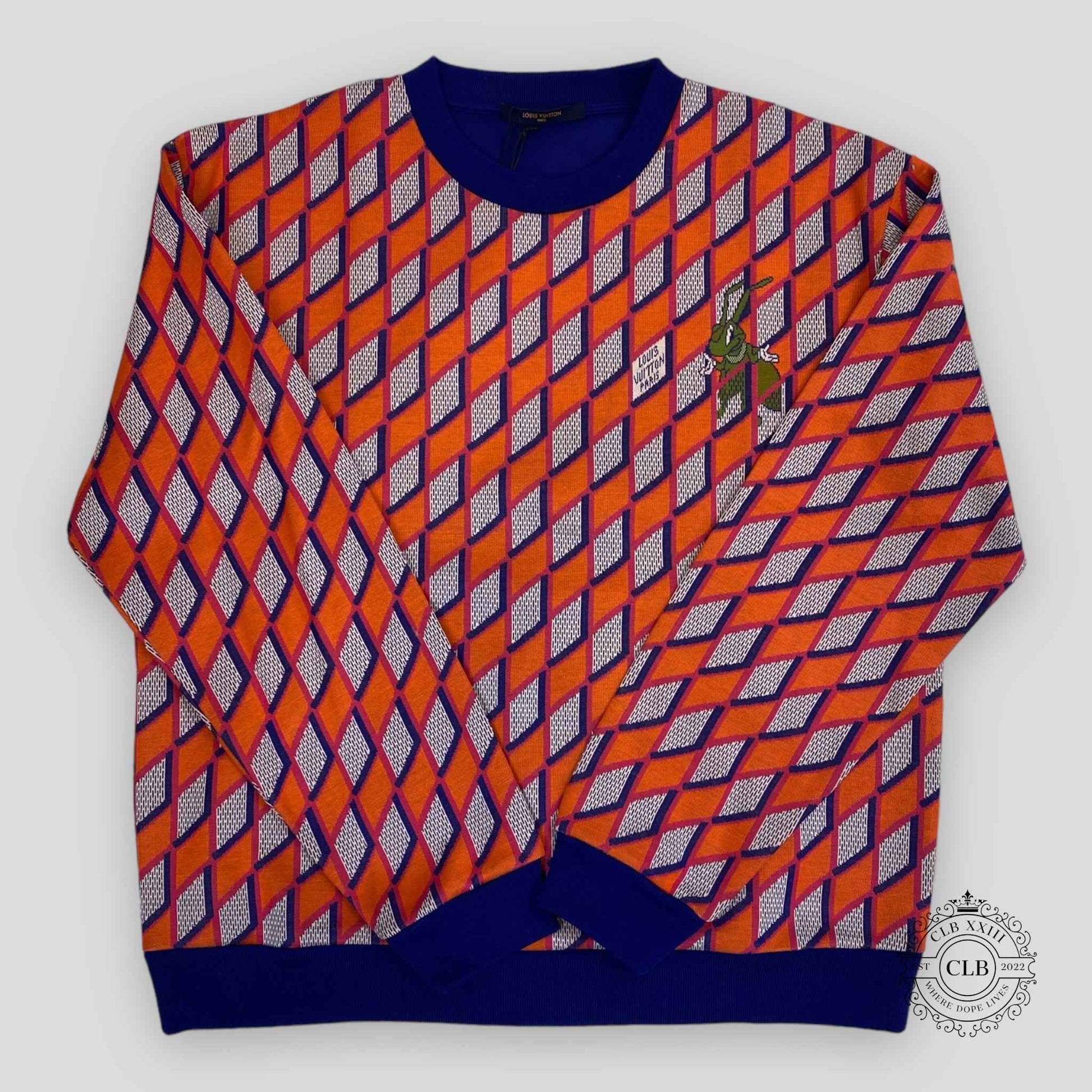 LOUIS VUITTON DIAMOND DAMIER CRICKET CREWNECK - MULTICOLOR