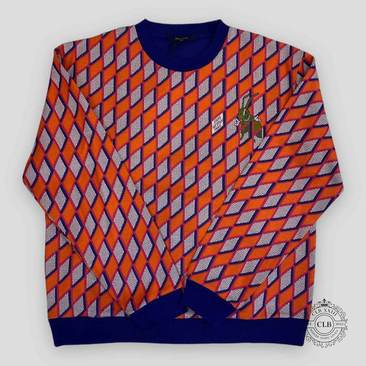 LOUIS VUITTON DIAMOND DAMIER CRICKET CREWNECK - MULTICOLOR