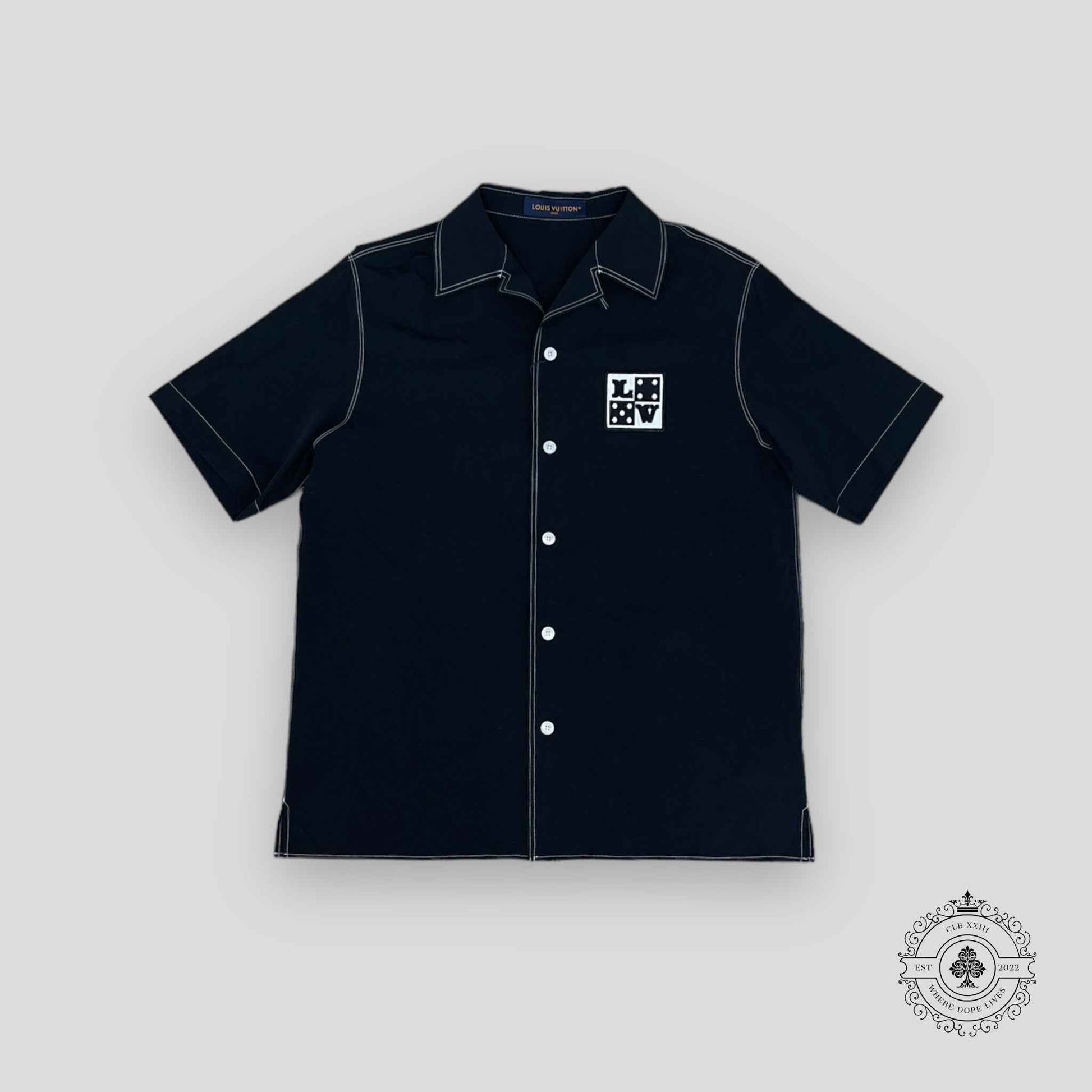 Louis Vuitton Embroidered Short-Sleeved Shirt