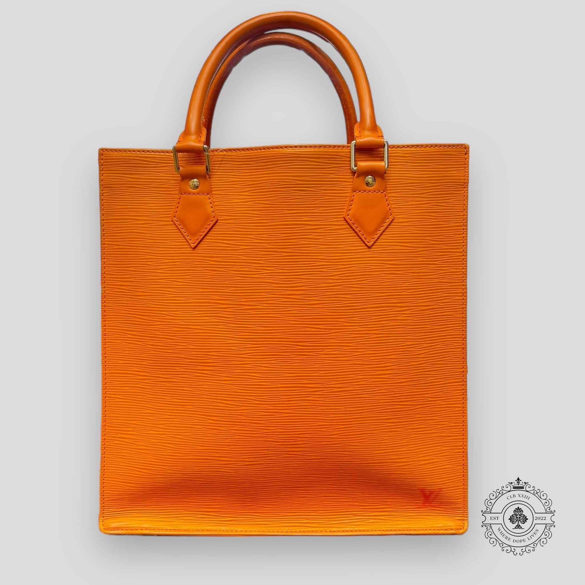 Louis Vuitton EPI Sac Plat PM Orange