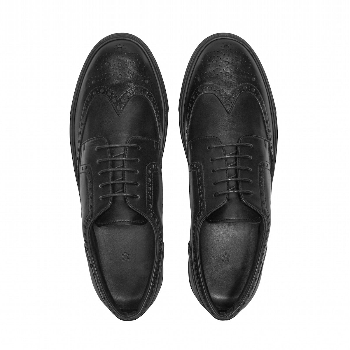Men's Don Giovanni Wingtips - Black - JUSTLUXURY