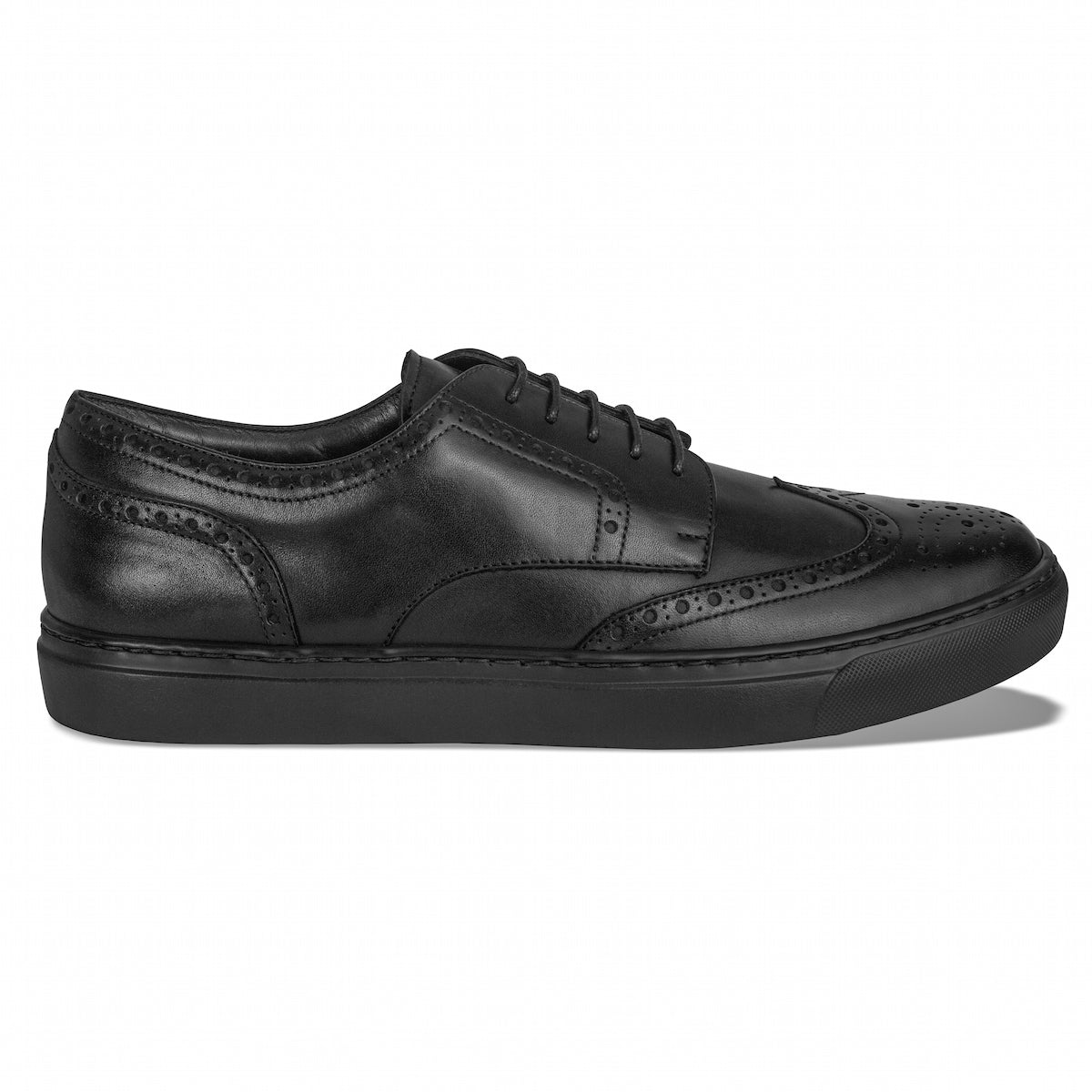 Men's Don Giovanni Wingtips - Black - JUSTLUXURY