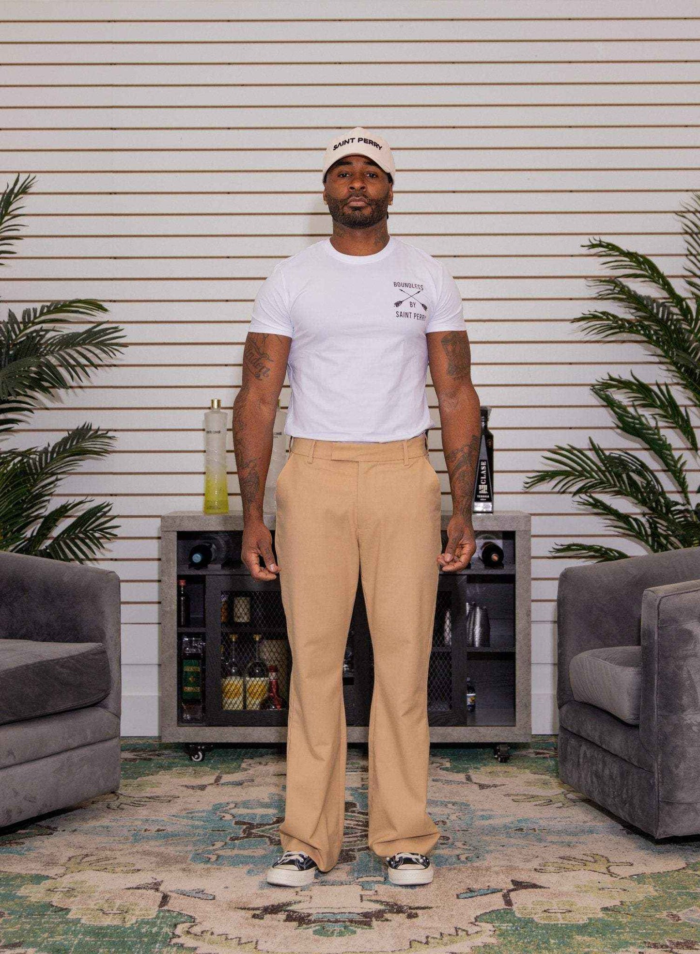 Men's Crewneck M1 White T-Shirt