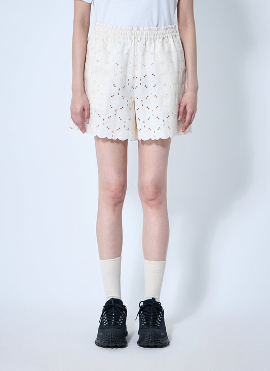 Moncler Women Logo Patch Shorts