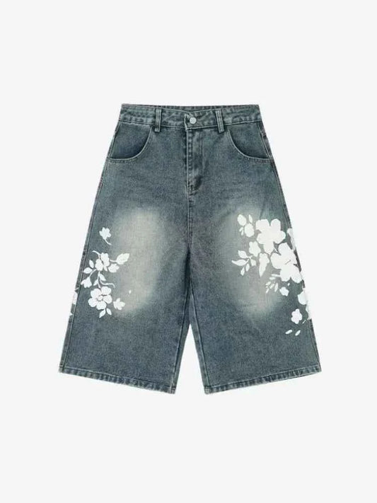 Denim Jorts Flora