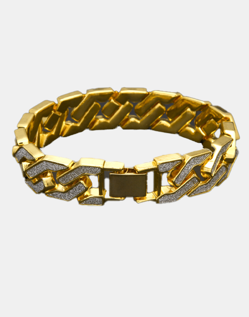 Sand Blast. Iced Cuban Bracelet