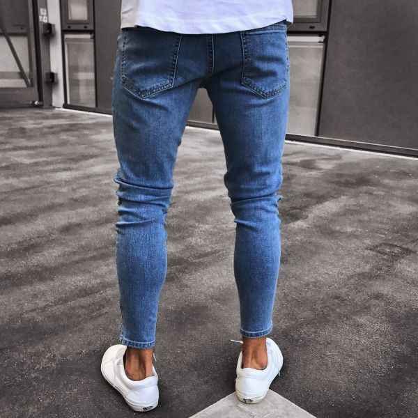 Peace Sign Ripped Skinny Jeans - 3 Colours