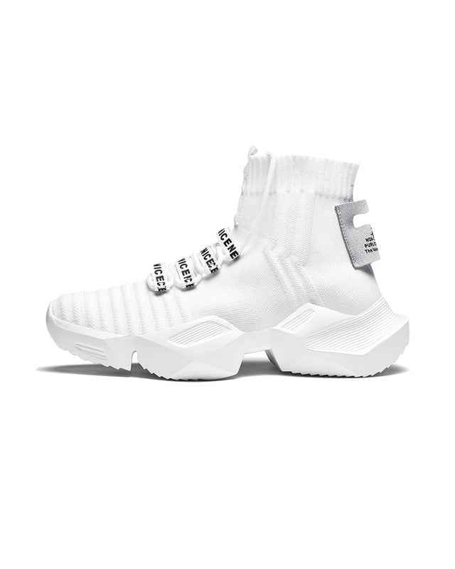Nova Sock Runners - Triple White