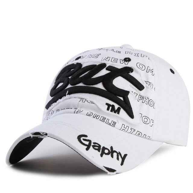 Bat Gaphy Distressed Baseball Cap (15 Colours)