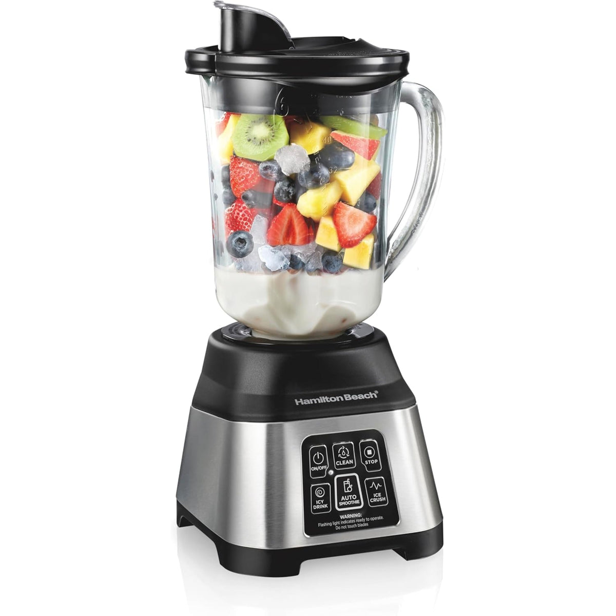 Hamilton Beach Electronic Touchpad Glass Jar Blender Refurbished - R56202