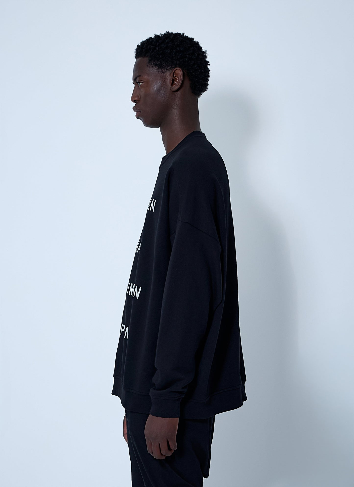 Rick Owens X Champion Men Text Print Sweatshirt