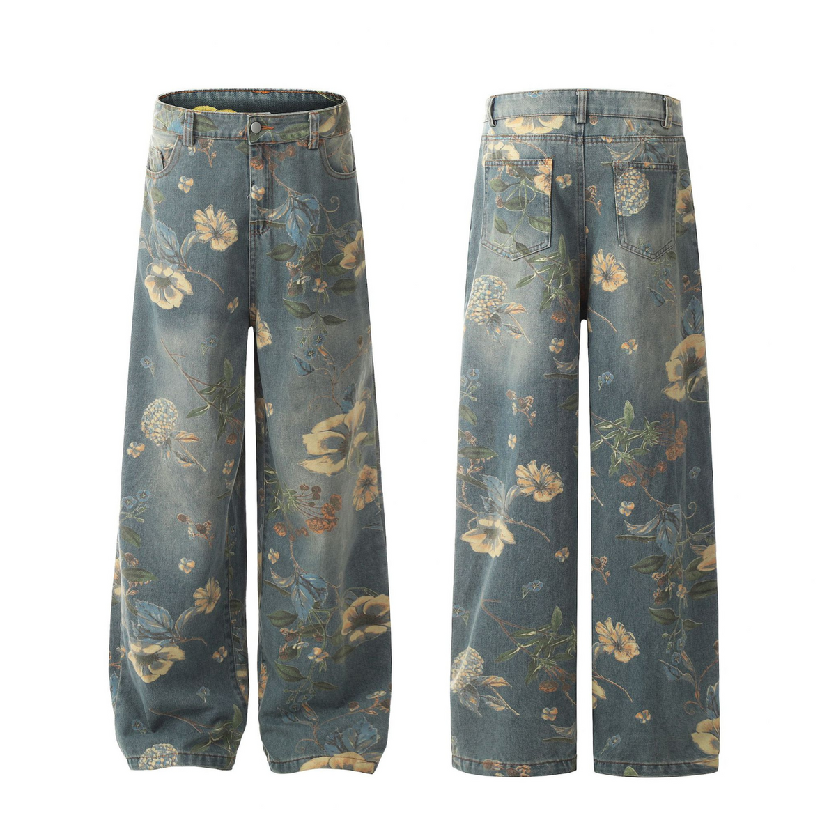 Floral Serenity Jean Pants