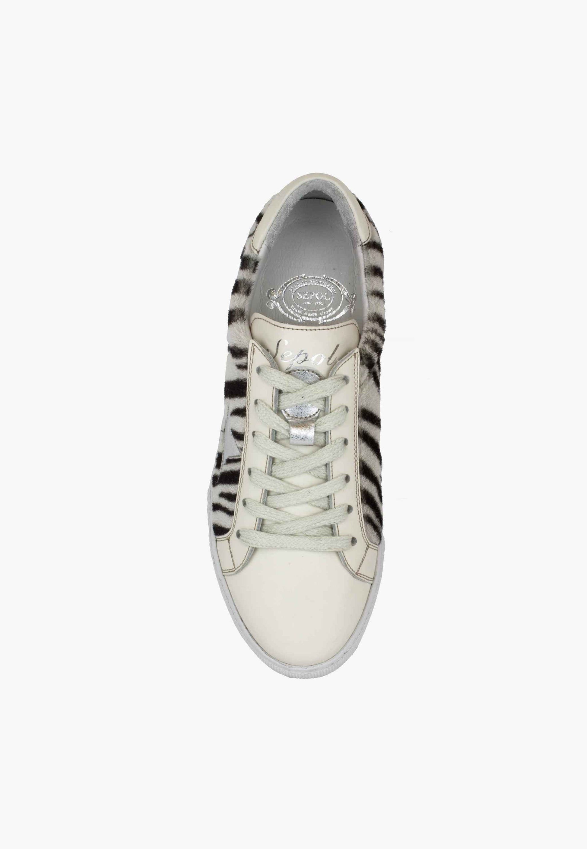 Sepol Women's Star Sneaker Zebra