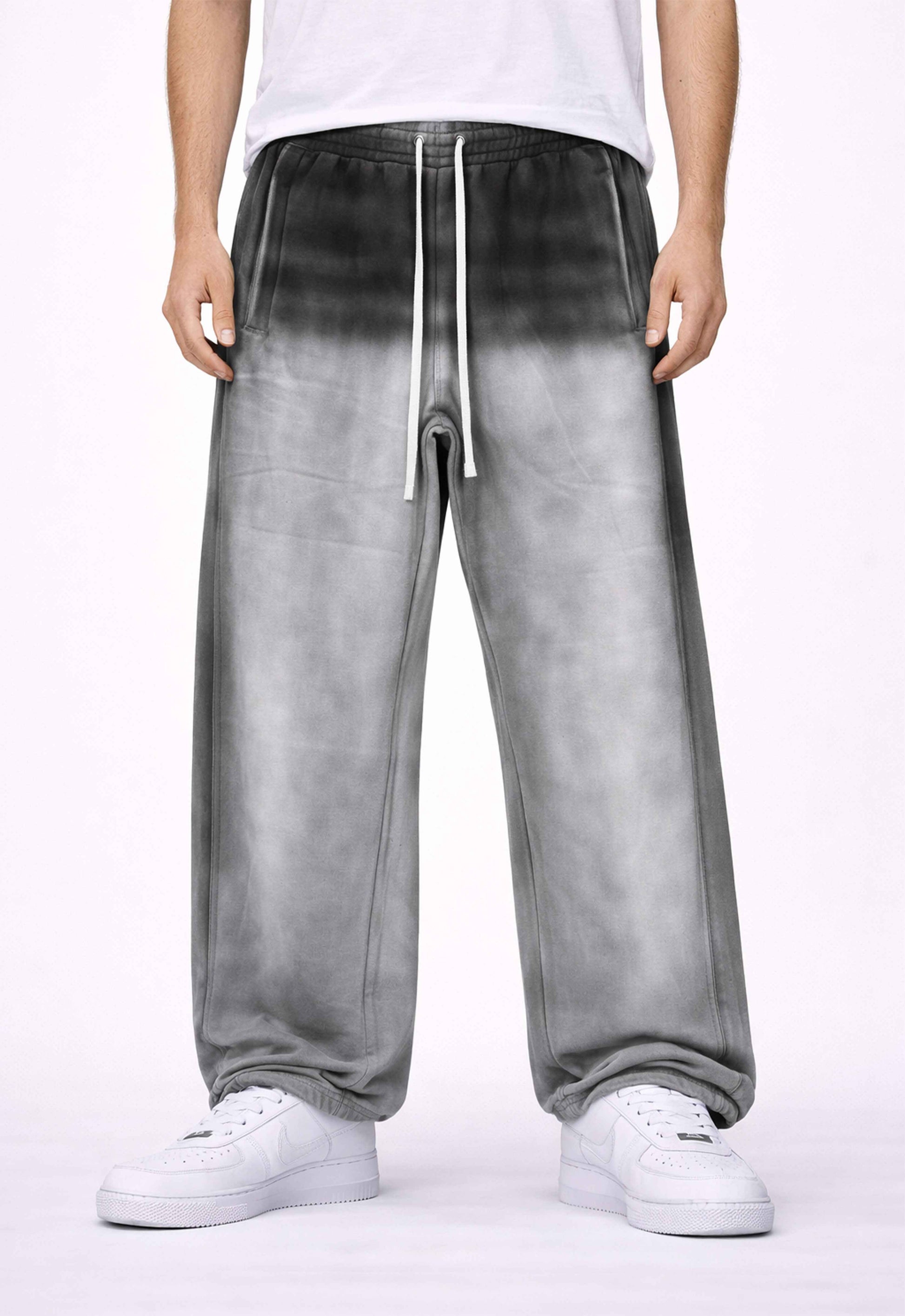 NOIR DIPPED SWEATPANTS