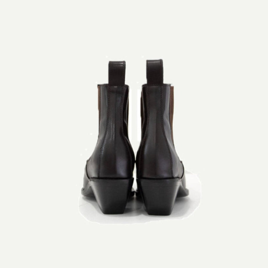 The Sandra Boot in Chocolate Brown - JUSTLUXURY