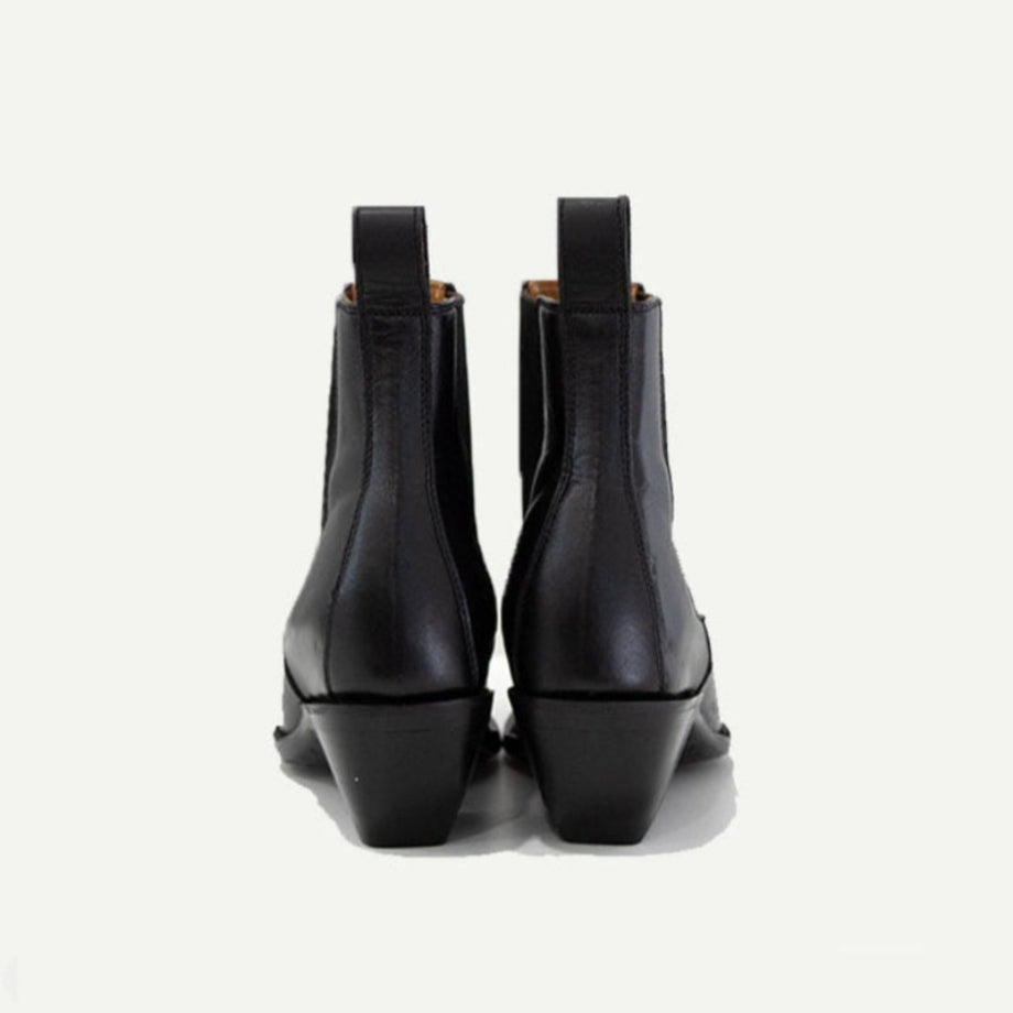 The Sandra Boot in Matte Black - JUSTLUXURY