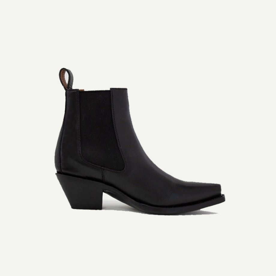 The Sandra Boot in Matte Black - JUSTLUXURY