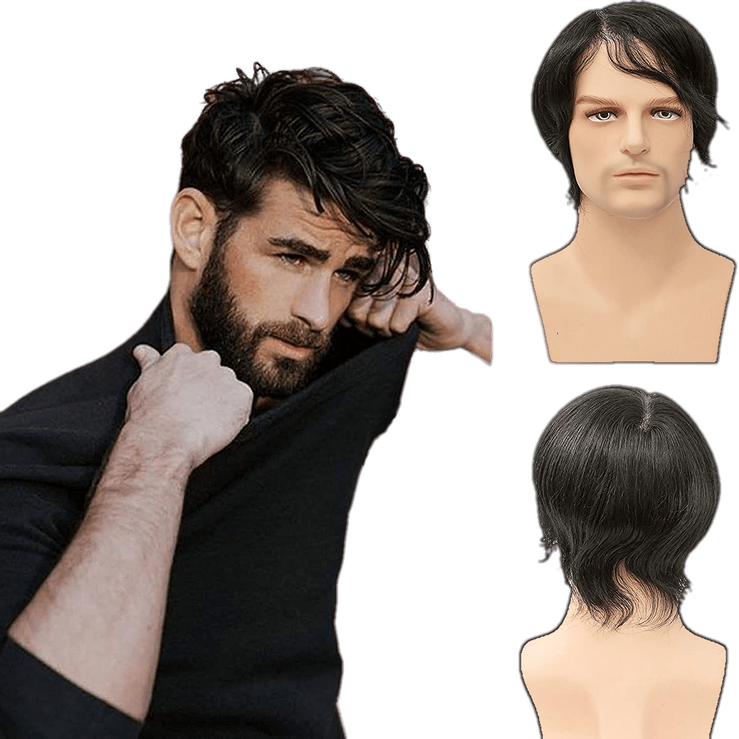 VIP Extensions Full Lace Toupee, 100% Human Hair