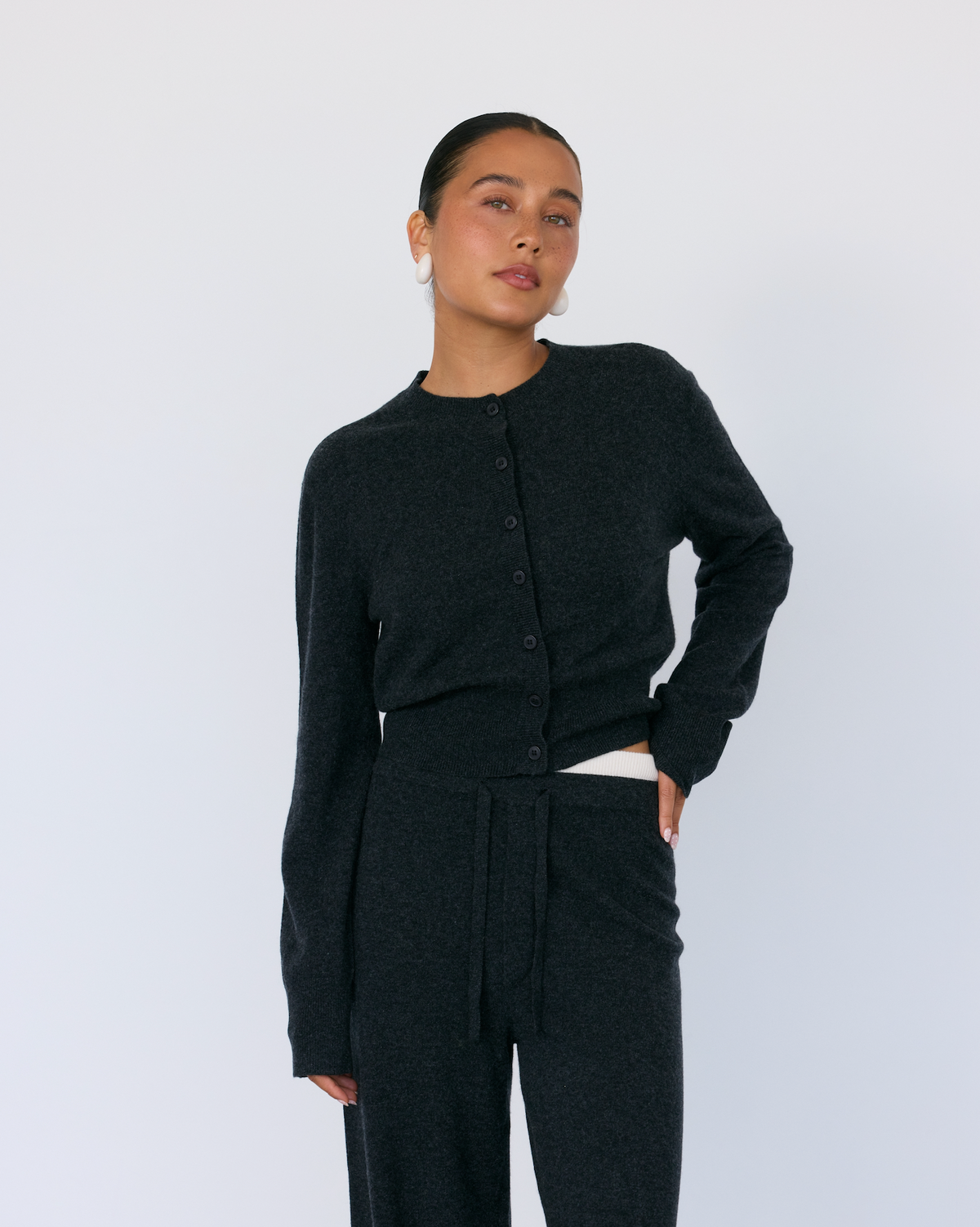 Tove Cashmere Cardigan - JUSTLUXURY
