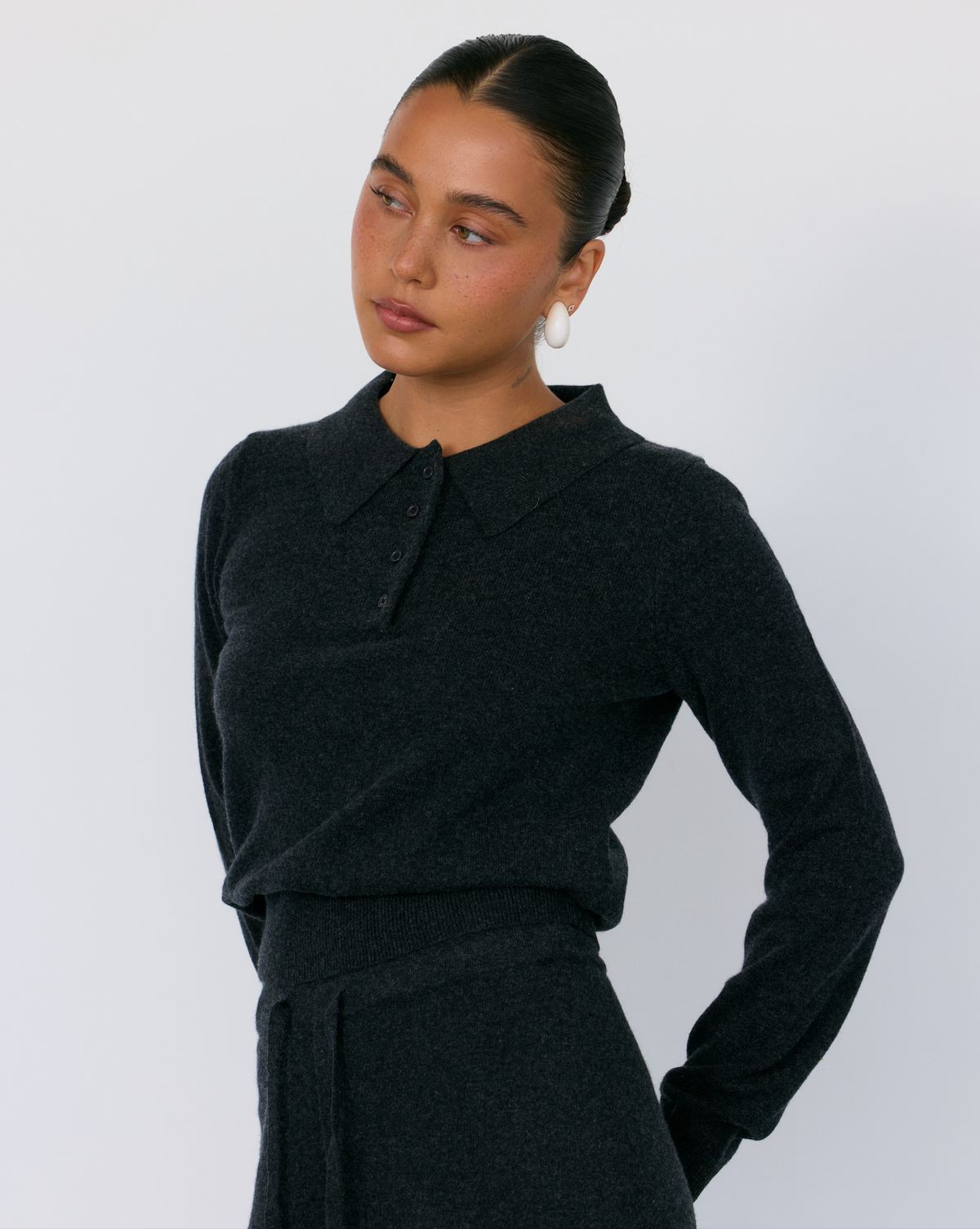 Tove Cashmere Polo - JUSTLUXURY