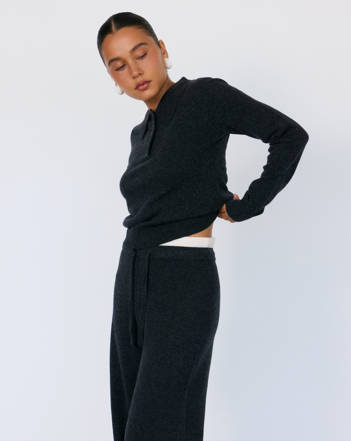 Tove Cashmere Polo - JUSTLUXURY