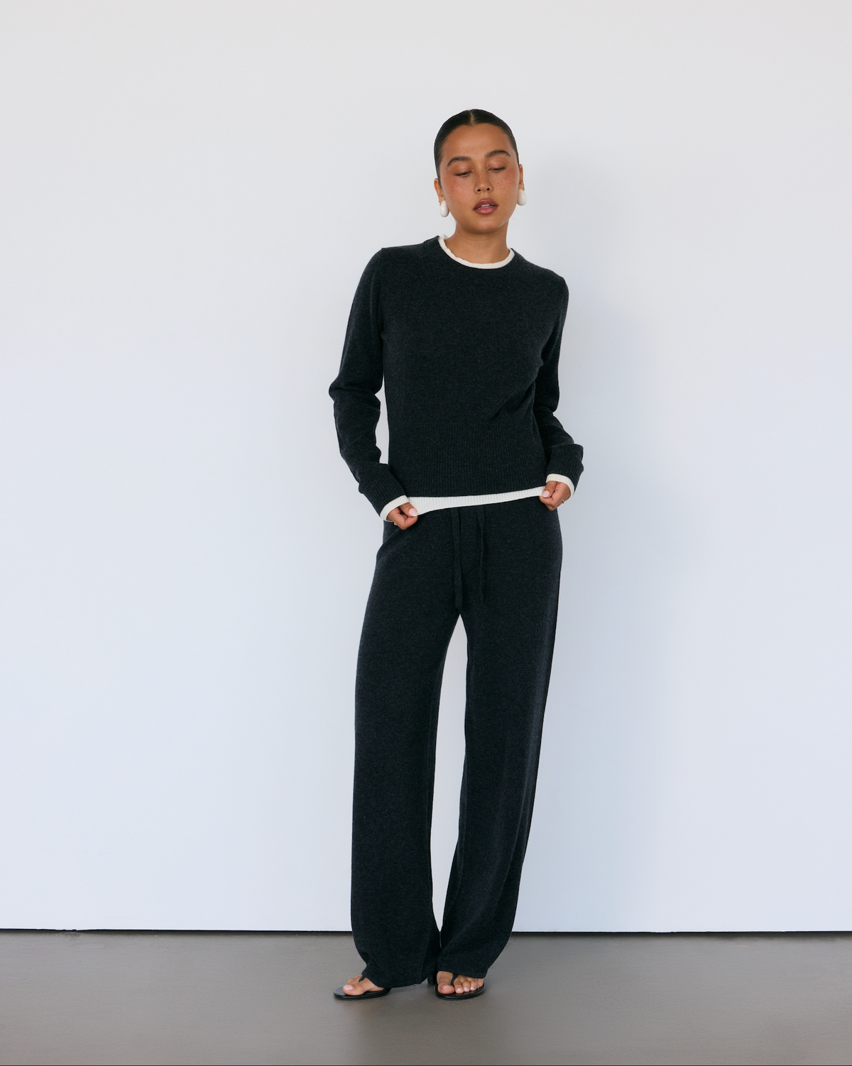 Tove Layered Cashmere Crewneck - JUSTLUXURY