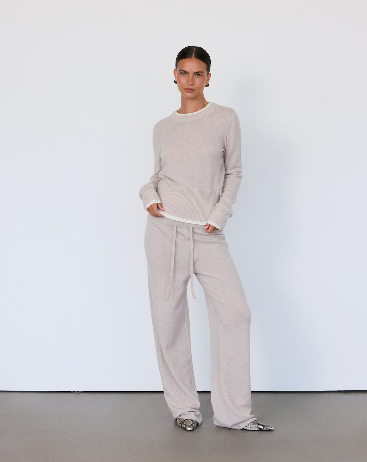 Tove Layered Cashmere Crewneck - JUSTLUXURY