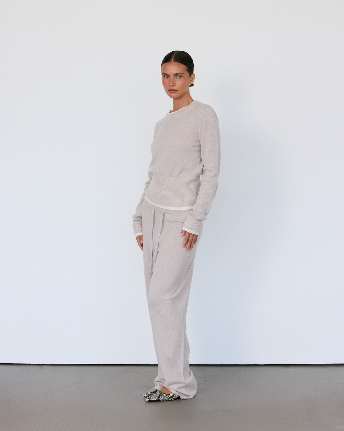 Tove Layered Cashmere Crewneck - JUSTLUXURY