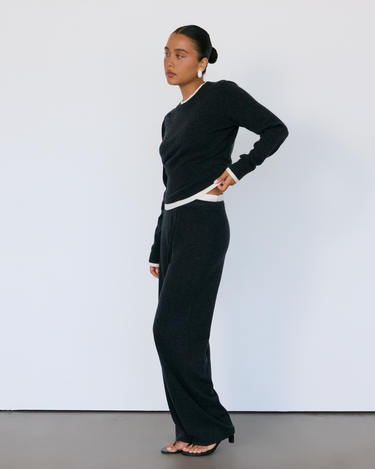 Tove Layered Cashmere Crewneck - JUSTLUXURY
