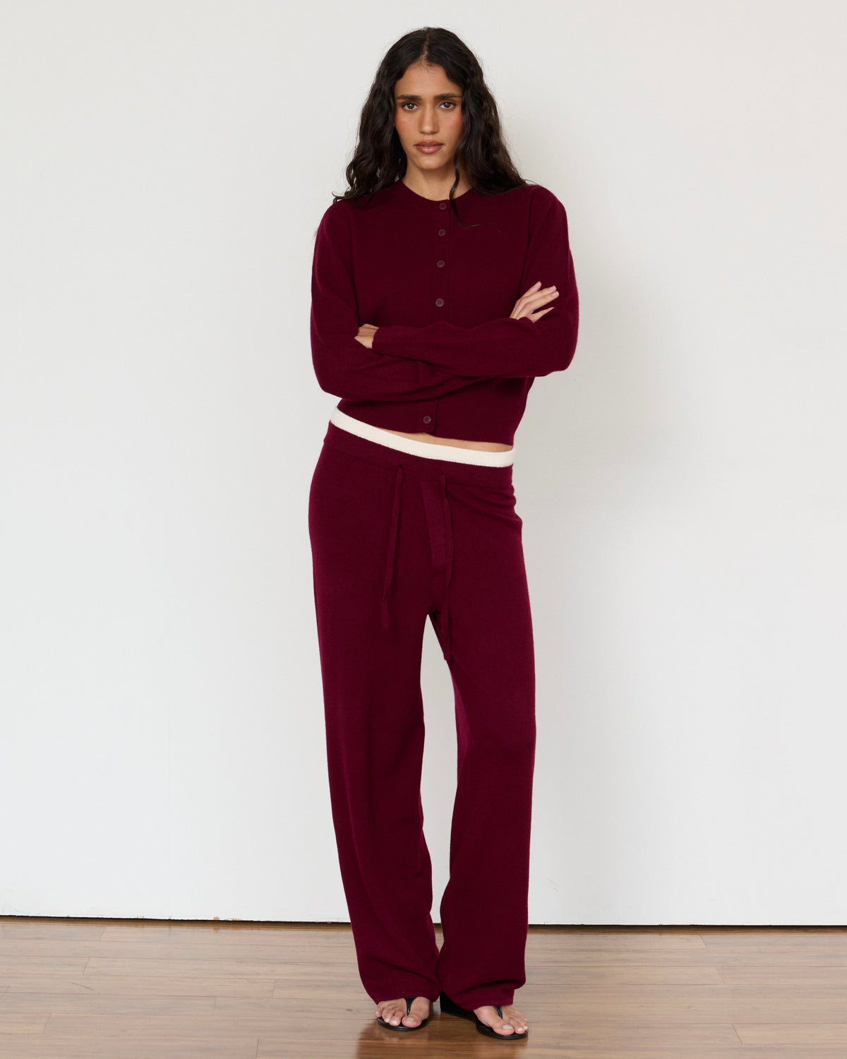 Tove Layered Cashmere Pant - JUSTLUXURY